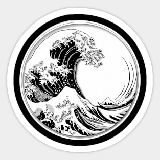 Wave design Sticker